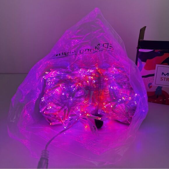 MAOJIA  Purple Orange String Lights 66 ft Icicle Lights - Picture 5 of 9